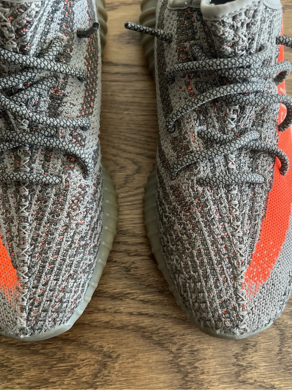 Adidas Yeezy Boost 350 V2 Gray with Orange Stripe